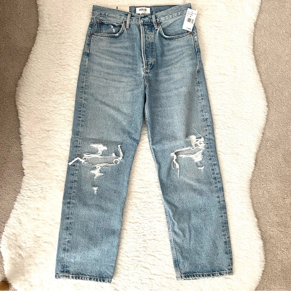 NEW! AGOLDE 90's Crop Mr Loose Straight Jeans - Picture 2 of 6